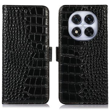 Crocodile Série Xiaomi Redmi Note 14 Pro 5G/Poco X7 Kožené Pouzdro na Peněženku s RFID