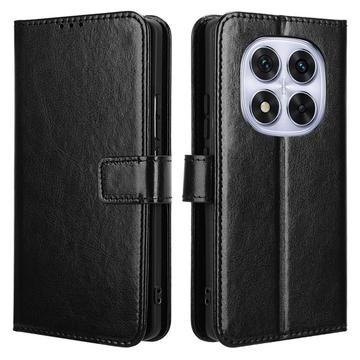 Xiaomi Redmi Note 14 Pro 5G/14 Pro+ 5G/Poco X7 Wallet Case with Magnetic Closure - Black