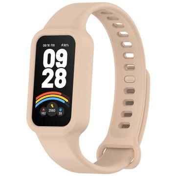 Xiaomi Smart Band 9 Active/Redmi Band 3 Replacement Silicone Strap with Integrated Frame - Pink