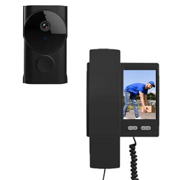 Y9-KP1 IP44 Water Resistant Video Doorbell Kit - Two-Way Audio & Night Vision - Black