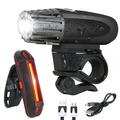 YOUOKLIGHT YK1528 Waterproof Bike Light Set LED Super Bright Bicycle Headlight + Tail Light USB Rechargeable