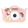 YYTech Unicorn Kids Camera with 32GB Memory Card & Card Reader - Pink