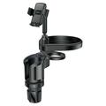 Yesido C274 4-in-1 Multifunctional Car Cup Holder - 4.7"–7.2" - Black