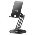 Yesido C300 Aluminum Alloy Desktop Holder for Phone and Tablet - Black