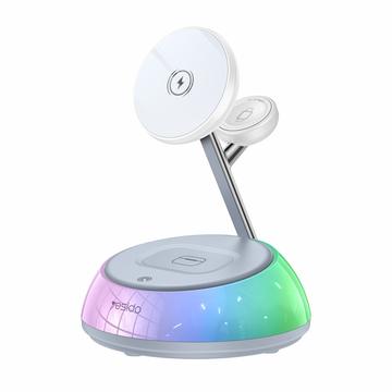 Yesido DS31 3-in-1 Magnetic Wireless Charging Station 15W with Night Light