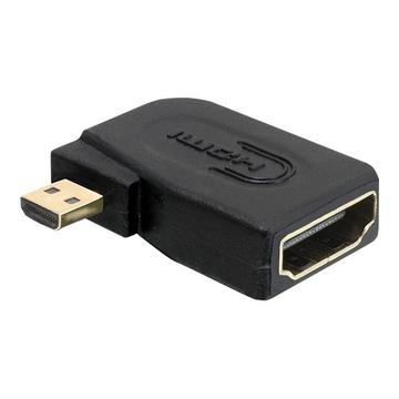 Delock Vysokorychlostní HDMI Adaptér s Ethernetem - Micro D samec > Samec