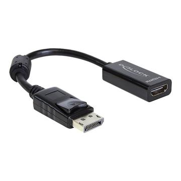 Delock Adaptér DisplayPort samec > HDMI samice - Černá