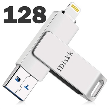 Idiskk OTG Flash Drive - USB typu -A/Lightning - 128 GB
