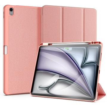 iPad Air 13 2024/2025 Dux Ducis Domo Tri-Fold Pouzdro Smart Folio - Růžový