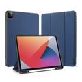 iPad Pro 12.9 2020/2021/2022 Dux Ducis Domo Tri-Fold Pouzdro Smart Folio - Modrý