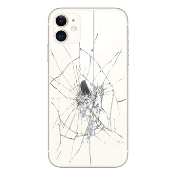 Oprava zadního krytu iPhone - pouze sklo - bílá