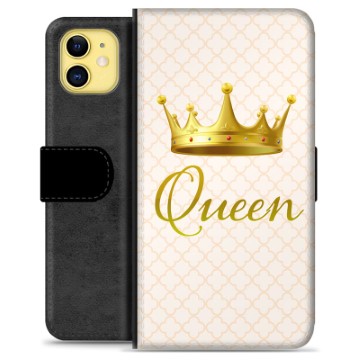 Prémiové peněženkové pouzdro iPhone 11 - Královna