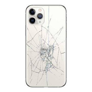 Oprava zadního krytu pro iPhone 11 - pouze sklo - stříbro