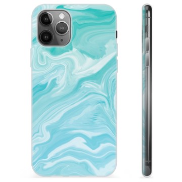 Pouzdro TPU iPhone 11 Pro Max - Modrý mramor