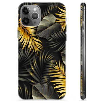 Pouzdro TPU iPhone 11 Pro Max - Zlaté listy