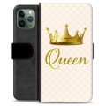 Prémiové peněženkové pouzdro iPhone 11 Pro - Královna