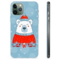 Pouzdro TPU iPhone 11 Pro - Vánoční medvěd
