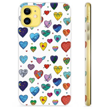 Pouzdro TPU iPhone 11 - Hearts