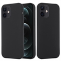 Tekuté silikonové pouzdro pro iPhone 12 Mini – kompatibilní s MagSafe – Černé