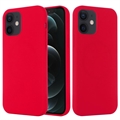 Tekuté silikonové pouzdro pro iPhone 12 Mini – kompatibilní s MagSafe – Červené