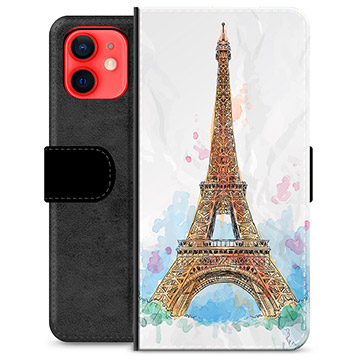 Prémiové peněženkové pouzdro iPhone 12 mini - Paříž