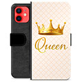 Prémiové peněženkové pouzdro iPhone 12 mini - Královna