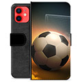 Prémiové peněženkové pouzdro iPhone 12 mini - Fotbal