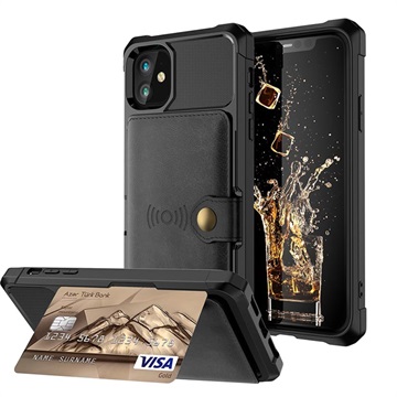 IPhone 12 Mini TPU pouzdro s držákem karty - černá