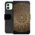 Prémiové peněženkové pouzdro iPhone 12 - Mandala