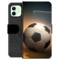 Prémiové peněženkové pouzdro iPhone 12 - Fotbal