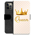 Prémiové peněženkové pouzdro iPhone 12 Pro Max - Královna