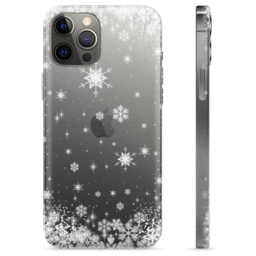 Pouzdro TPU iPhone 12 Pro Max - Sněhové vločky