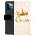 Prémiové peněženkové pouzdro iPhone 12 Pro - Královna