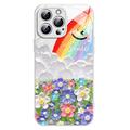 iPhone 12/12 Pro Smile & Rainbow Hybrid Case - White