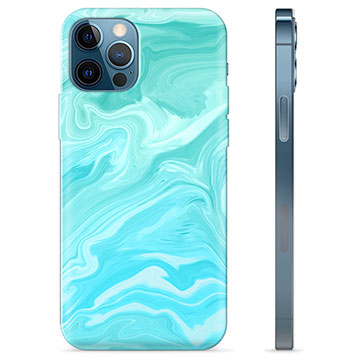 Pouzdro TPU iPhone 12 Pro - Modrý mramor