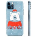 Pouzdro TPU iPhone 12 Pro - Vánoční medvěd