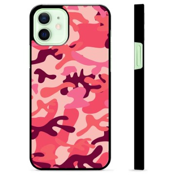 Ochranný kryt iPhone 12 - Růžová kamufláž