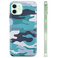 Pouzdro TPU iPhone 12 - Blue Camouflage