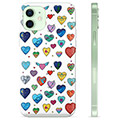 Pouzdro TPU iPhone 12 - Hearts