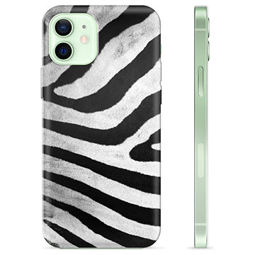 Pouzdro TPU iPhone 12 - Zebra