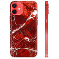 Pouzdro TPU iPhone 12 mini - Červený mramor