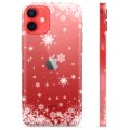 Pouzdro TPU iPhone 12 mini - Sněhové vločky