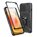 iPhone 13 Craftsman Cover with Tempered Glass Screen Protector - Black