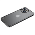 iPhone 13 Mini Metal nárazník s temperovaným sklem dozadu
