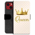 Prémiové peněženkové pouzdro iPhone 13 Mini - Královna