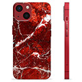 Pouzdro TPU iPhone 13 Mini - Červený mramor