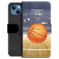 Prémiové peněženkové pouzdro iPhone 13 - Basketball