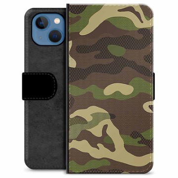 Prémiové peněženkové pouzdro iPhone 13 - Camo