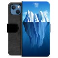 Prémiové peněženkové pouzdro iPhone 13 - Ledovec