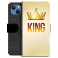 Prémiové peněženkové pouzdro iPhone 13 - Král